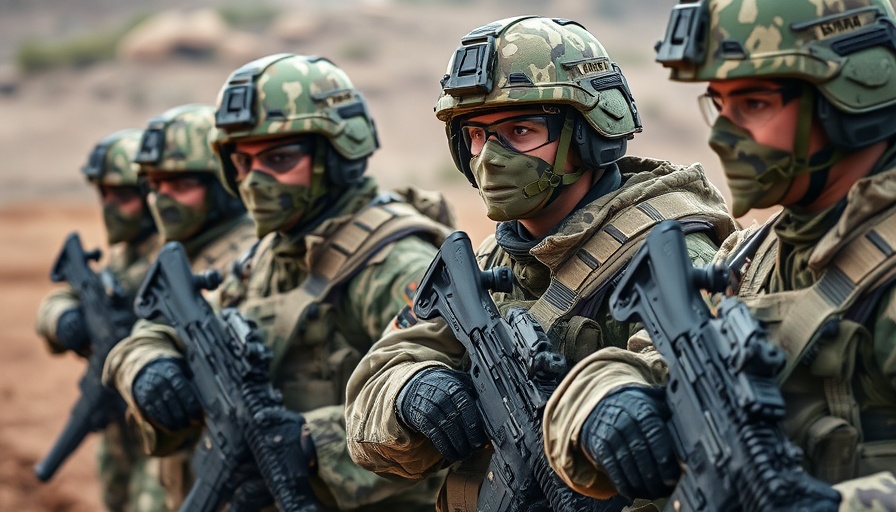 NATO soldiers in training for defense against drones.