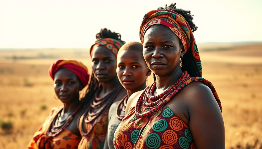 Rural Senegalese women in sunlight, showcasing solar energy's impact.