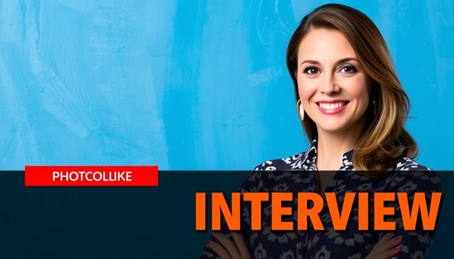 Changi Airport cargo vision interview poster featuring a professional woman.