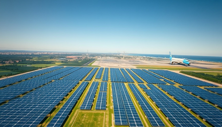 Ostend-Bruges Airport solar panels promoting sustainability.