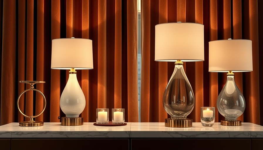 Stylish bedside and table lamps in real estate setting.