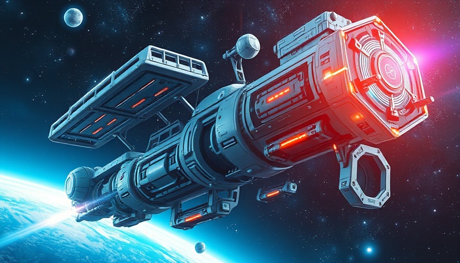 Futuristic sci-fi space station illustrating Kardashev Scale of Civilizations.