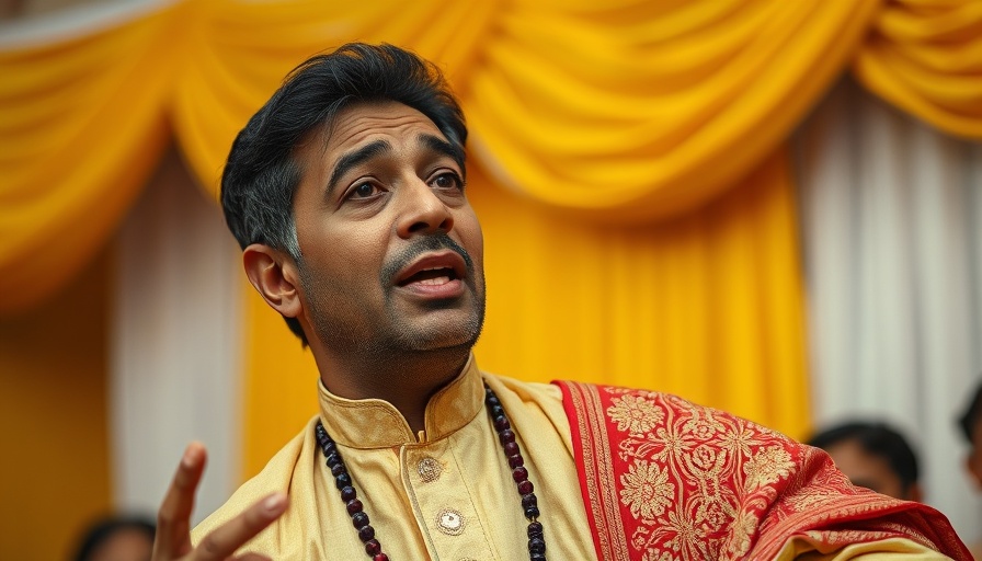 AI initiative for local government spending speaker in traditional attire