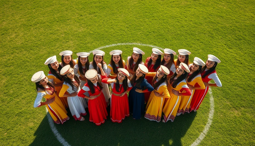 Indigenous Women's Softball Team Mexico posing on the field.
