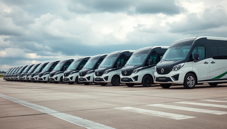 Eco-friendly airport vehicles highlighting fleet electrification in aviation.