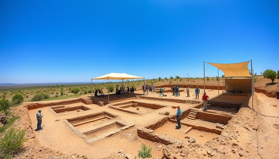 Mass graves in Northern Sri Lanka: excavation site with tents and workers.