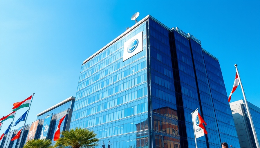 Starlink's potential presence with modern building in Lagos.