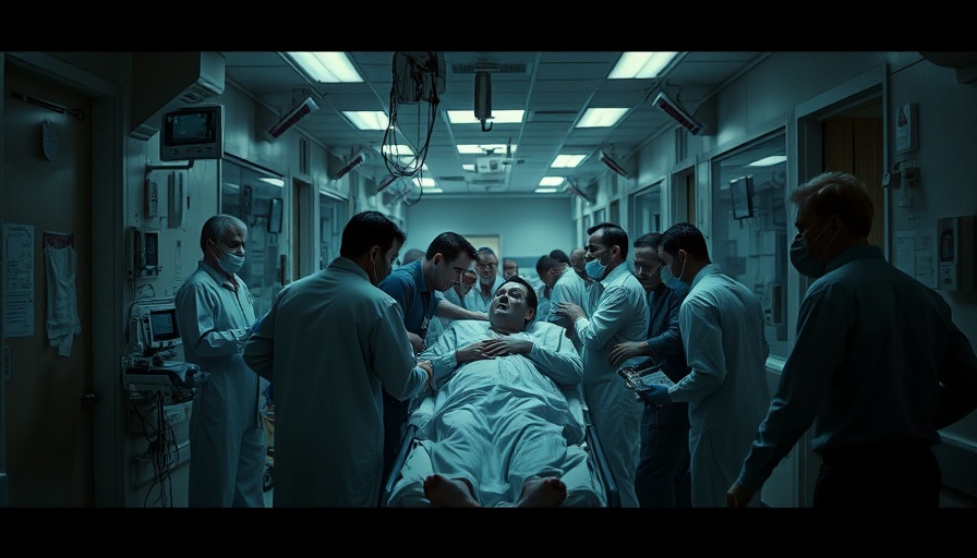 Gaza healthcare crisis documented in hospital chaos image