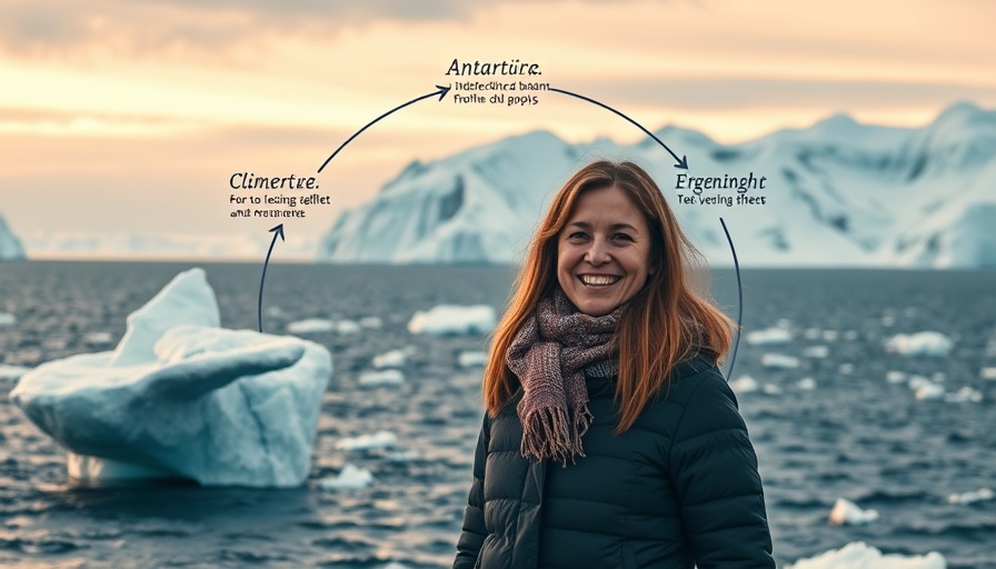 Diagram explaining Antarctic sea's increasing salinity.