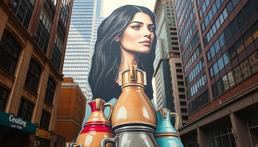 Migrant tribute mural in NYC showcasing urban artistry.