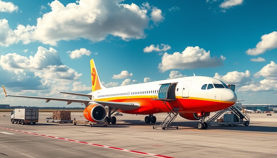 100% on-time performance in aviation with an airplane on tarmac