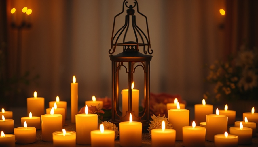 Israeli Palestinian Peace Dialogue: candles in a serene, hopeful atmosphere.