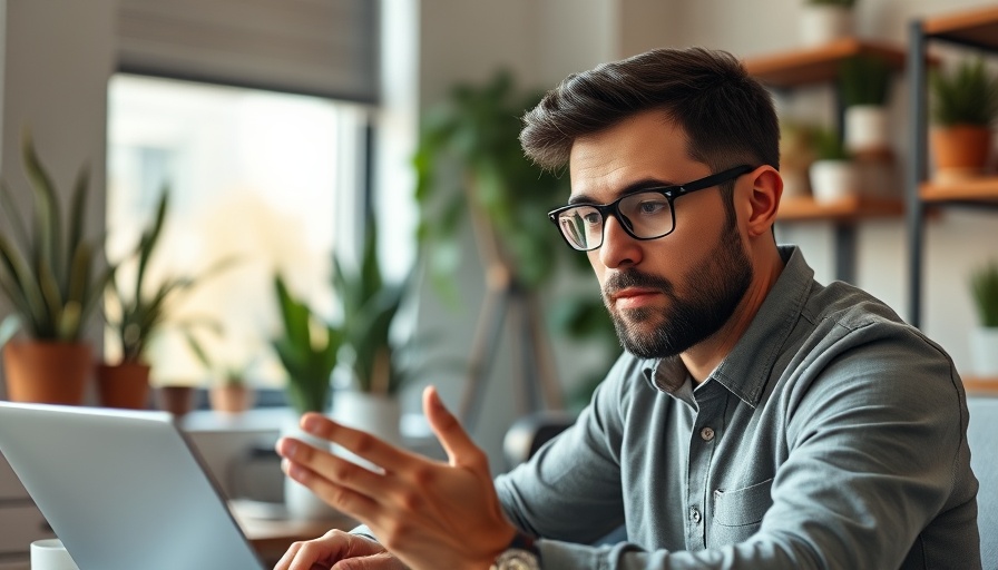 Thoughtful man working on laptop with Do Not Disturb sign, exploring Creation vs. Consumption Ratio.