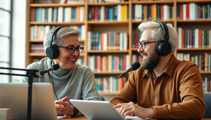 Podcast on intellectual humility with speakers smiling.