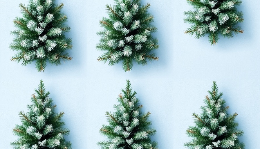 Pattern of Christmas trees for Amazon Prime Day Christmas tree deals.