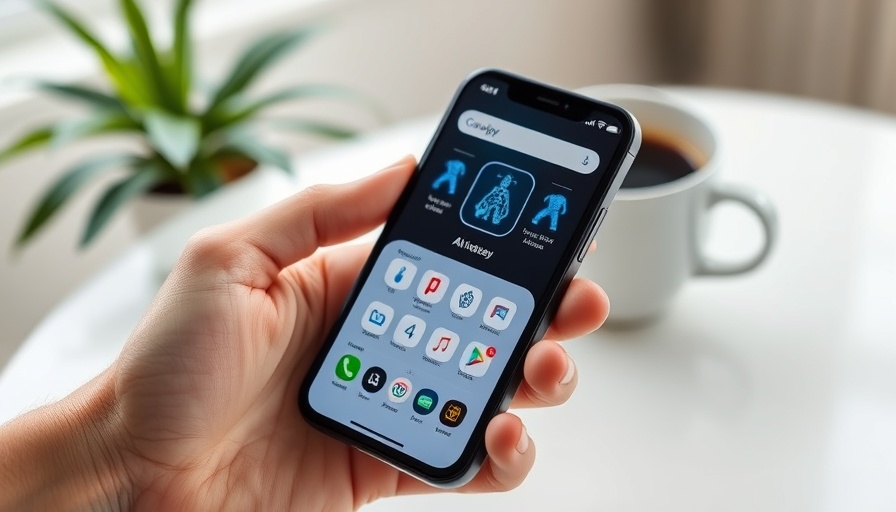 Close-up of smartphone with AI apps, soft lighting, AI in Africa.