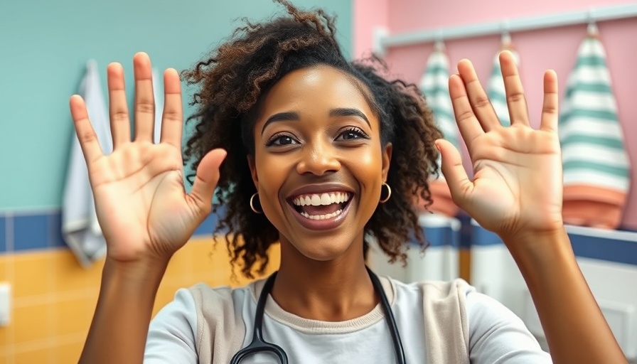 Woman smiling and excited for cervical cancer screenings