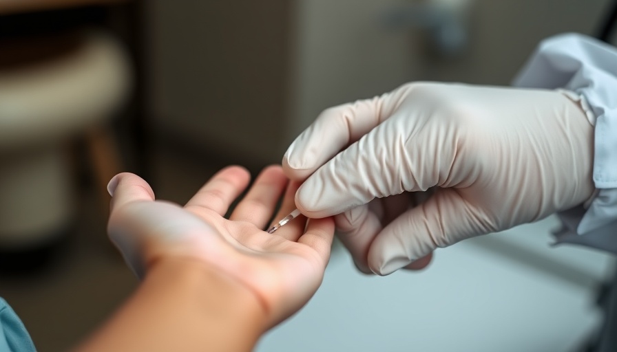 Close-up of blood test highlighting HIV AIDS funding cuts impact.
