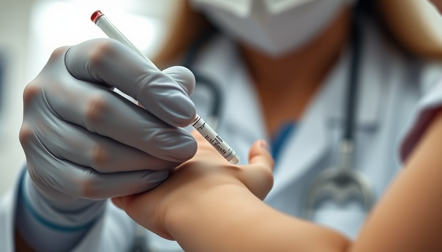 HIV funding cuts impact: close-up of healthcare worker with child's hand.
