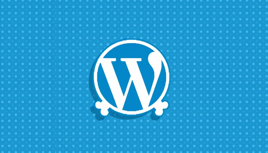 Pixel art WordPress logo with crossed bones symbolizing a hacked website.