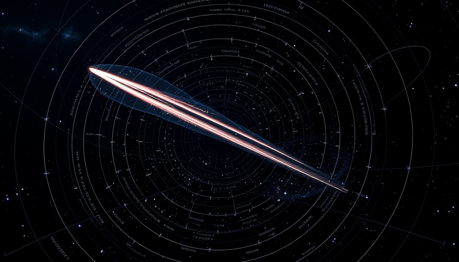 Interstellar comet 3I trajectory in detailed space diagram.