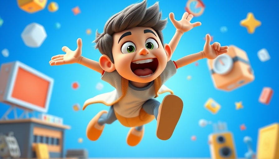 Creating Shorts and Cinematics as a Solo Creator illustration with a dynamic 3D character.