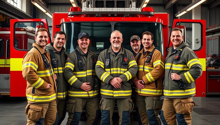 Firefighters at the station, related to National Firefighter Cancer Registry.