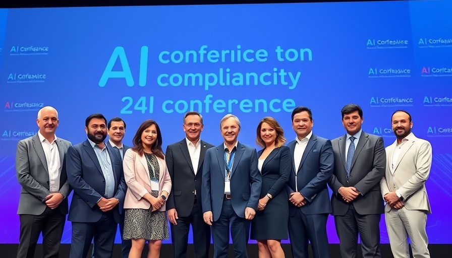 AI compliance solutions panel in Africa with diverse speakers on stage.