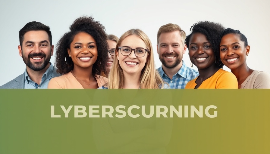 Diverse panel on AI in education and cybersecurity, smiling professionals.