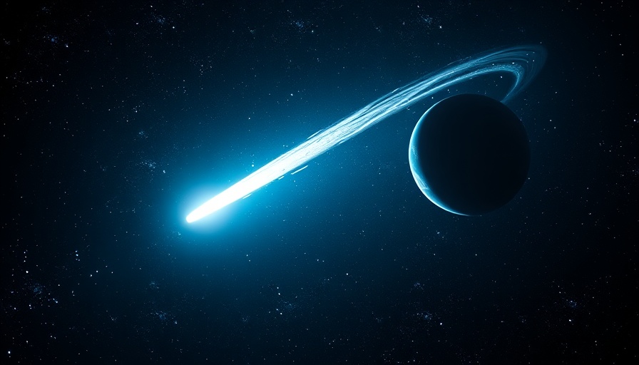 Comet with debris trail and celestial background representing 90 meteors per hour.