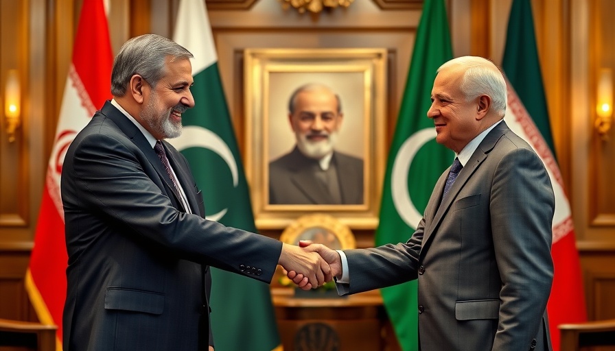 Iran and Pakistan trade relations highlighted with political handshake