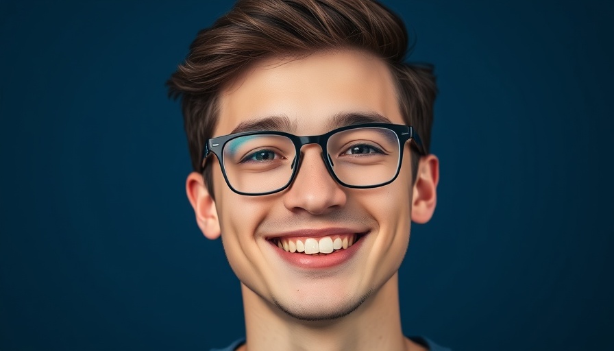 Smiling young man discussing controlling AI complexity.