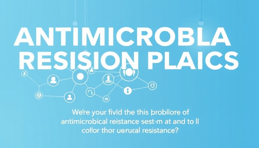 Promotional graphic on Antimicrobial Resistance Action Plans, emphasizing urgency.