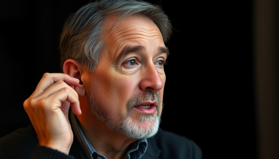 Middle-aged man discussing animation in a focused setting, What Really Matters to Tim Miller.