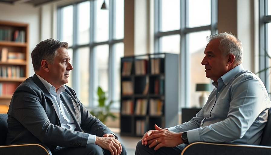 Two men in modern office, discussing AI Africa film makers and developers.