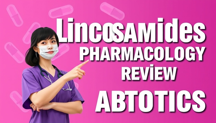 Lincosamides pharmacology review with woman and capsules.