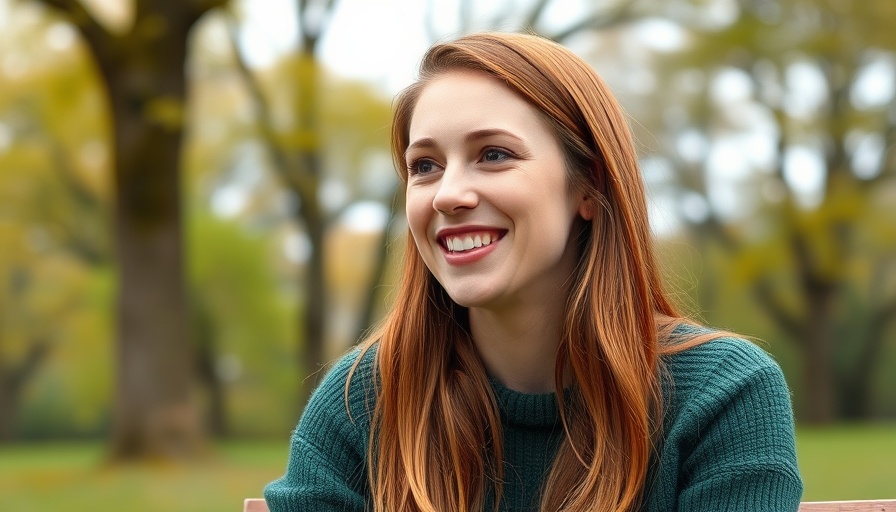 Young woman discussing memory color effect outdoors. Your Brain Invents Color You Don’t See.