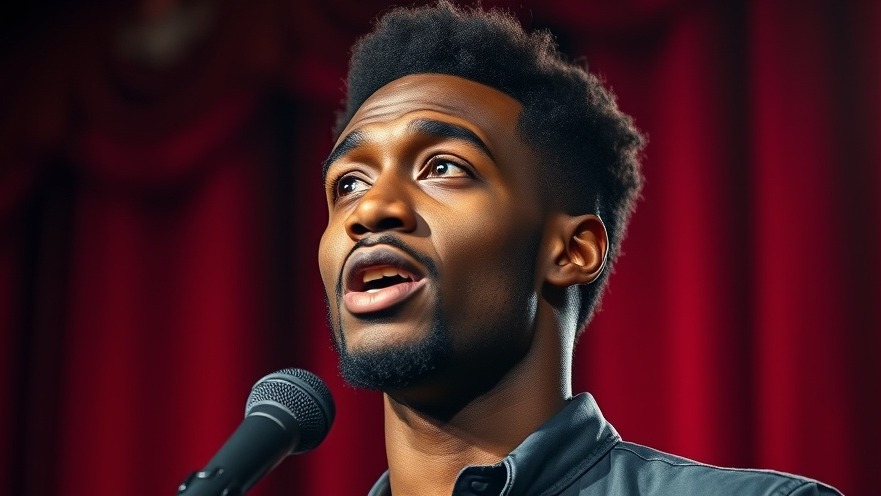 Young professional African man passionately discussing nature's eerie aspects and fear.
