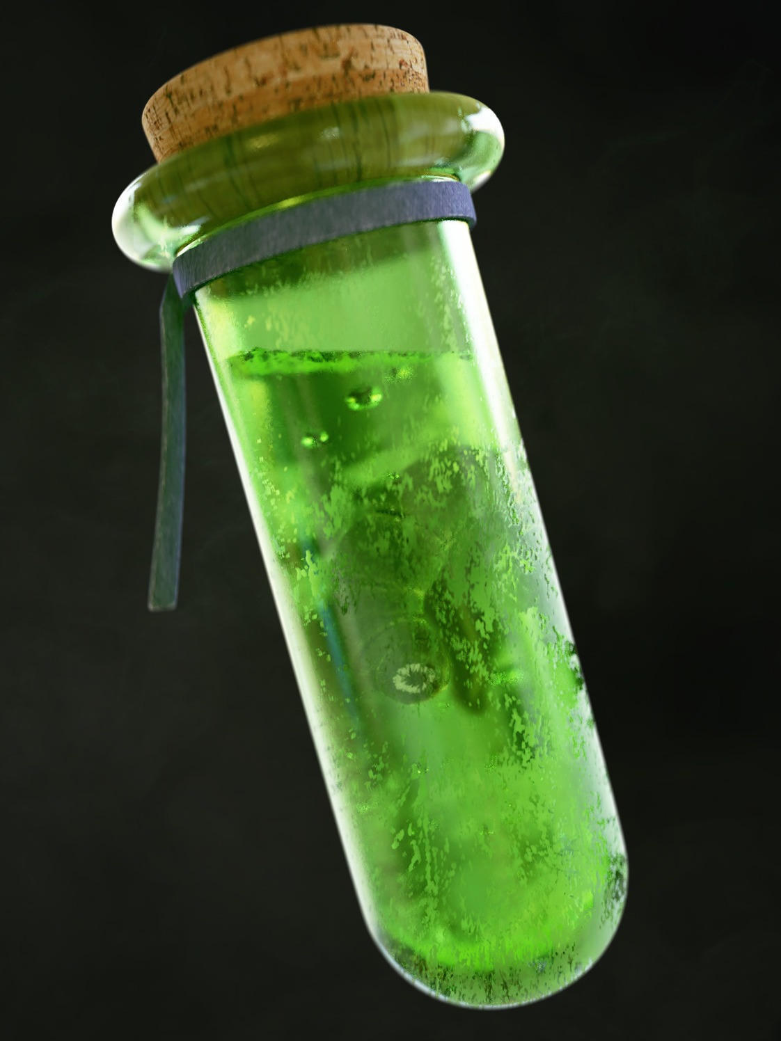 Worm in Green Tube