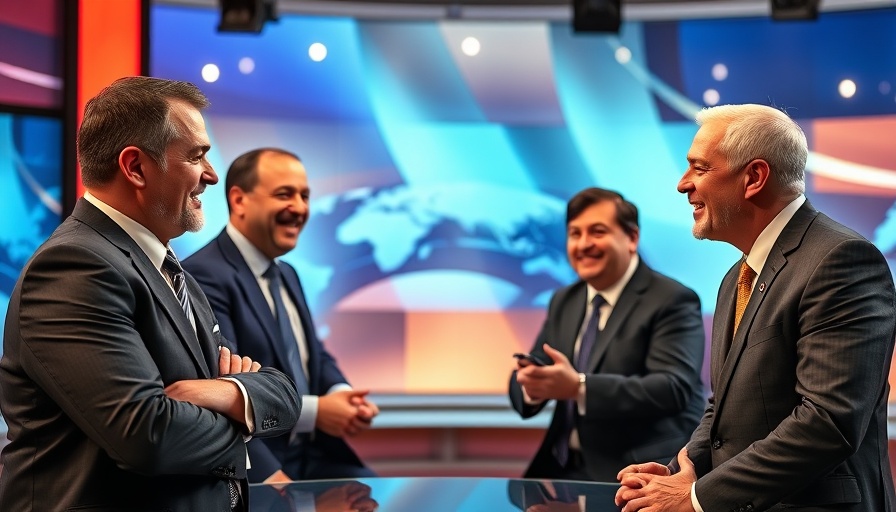 Tampon Tim threatens Charlie Kirk in vibrant studio setting.