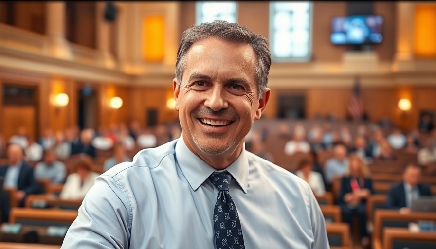Trump's Vision for America: Smiling man live on television in congress setting