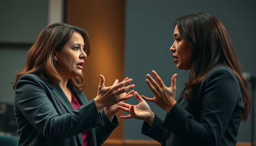 Intense TV debate scene related to Trump Executive Order Education Reform