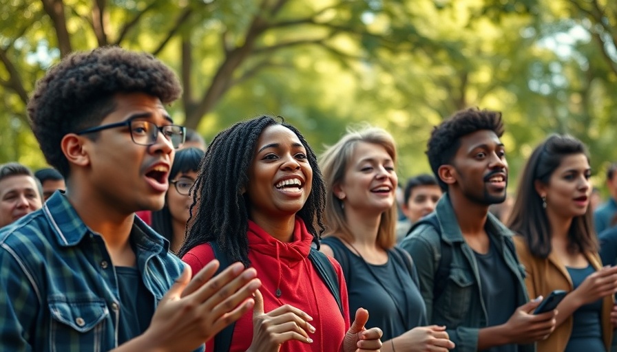 Freedom in America rally with diverse speakers, vibrant outdoor scene