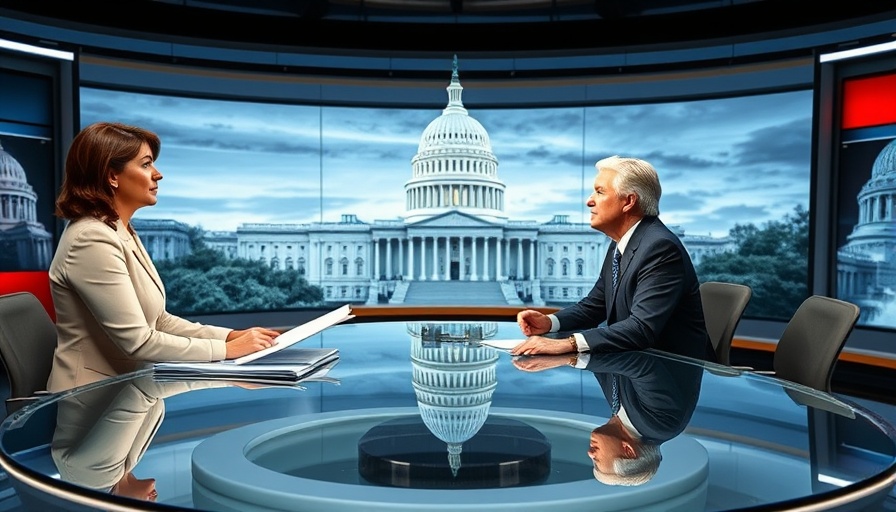 News studio discussion on justice and transparency in FBI investigations.