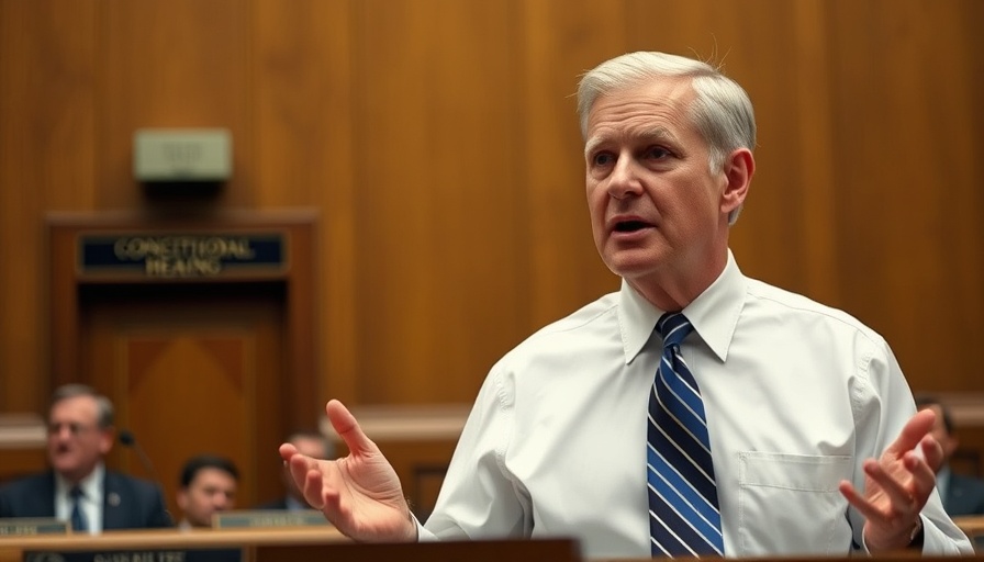 Congressional hearing with speaker discussing Justice Department Changes Under Biden.