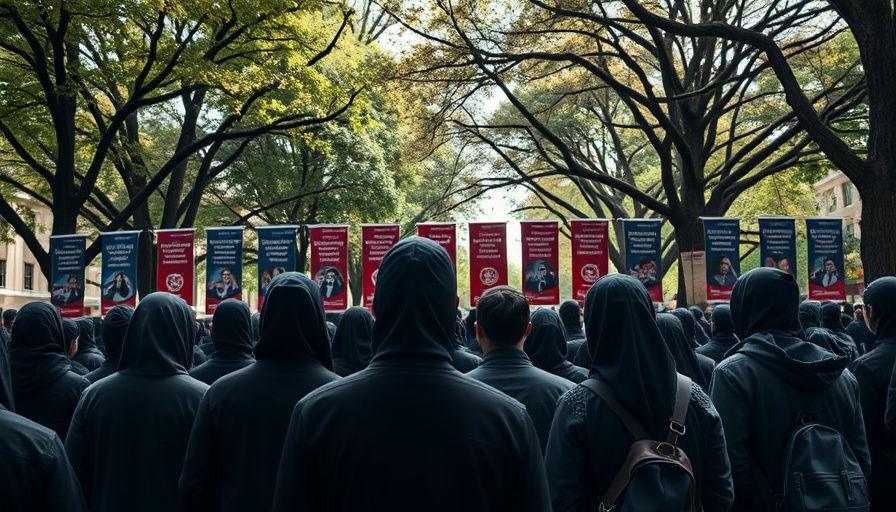 Conservative Voices Under Attack at UC Davis, tense campus gathering image.
