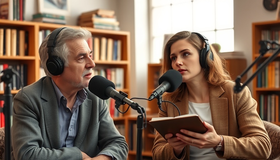 Discussion on technocracy in a podcast setting, warm studio, engaged speakers.