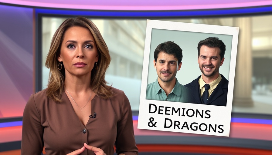Russell Brand Charges discussed on news show with host and photo overlays.