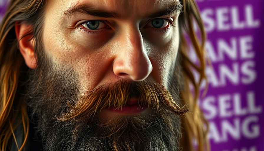 Close-up image with text 'Russell Brand Allegations'.