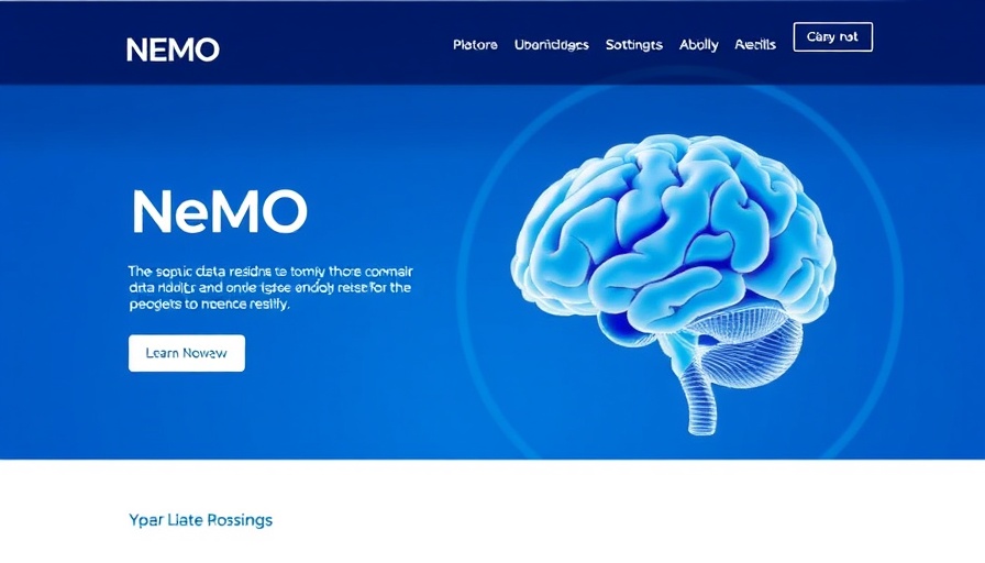 NeMO neuroscience data repository homepage interface for human data review.